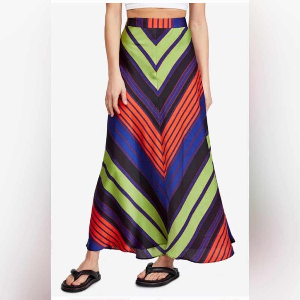Free People Satin Rio skirt